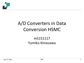 A/D Converters in Data Conversion HSMC