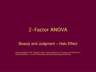 2-Factor ANOVA