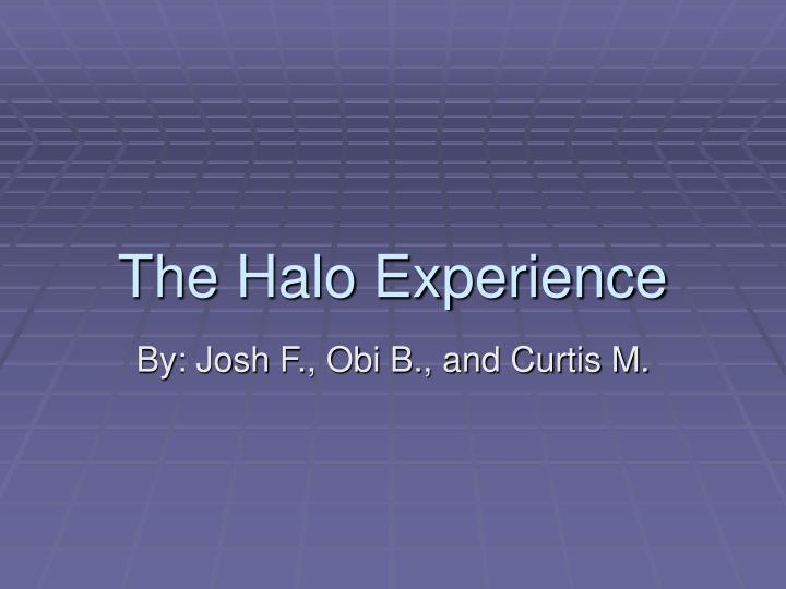 the halo experience