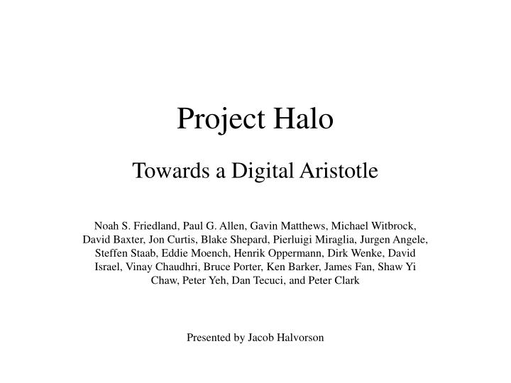project halo