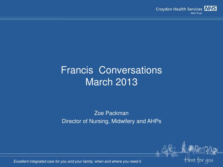 francis conversations march 2013