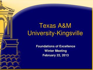 Texas A&amp;M University-Kingsville