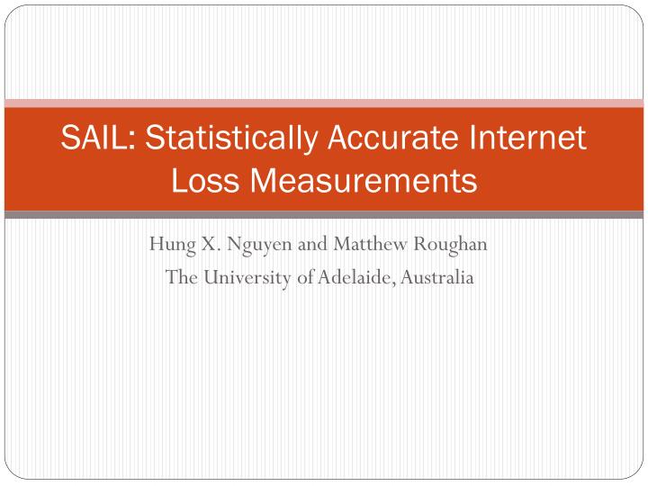 sail statistically accurate internet loss measurements