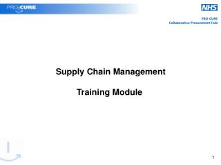 Supply Chain Management Training Module