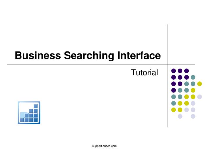 business searching interface