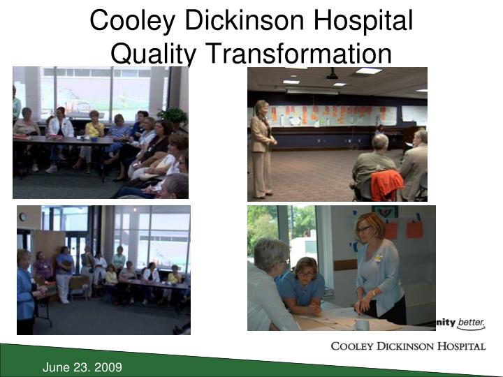 cooley dickinson hospital quality transformation