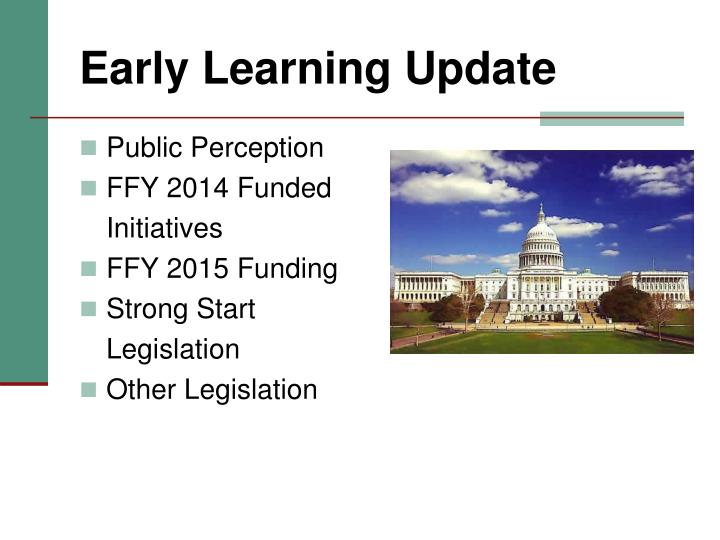 early learning update