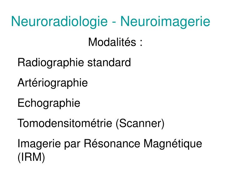 neuroradiologie neuroimagerie