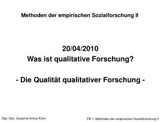 methoden der empirischen sozialforschung ii
