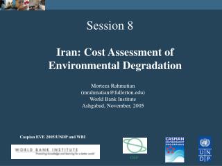 Caspian EVE 2005/UNDP and WBI