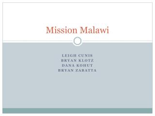 Mission Malawi