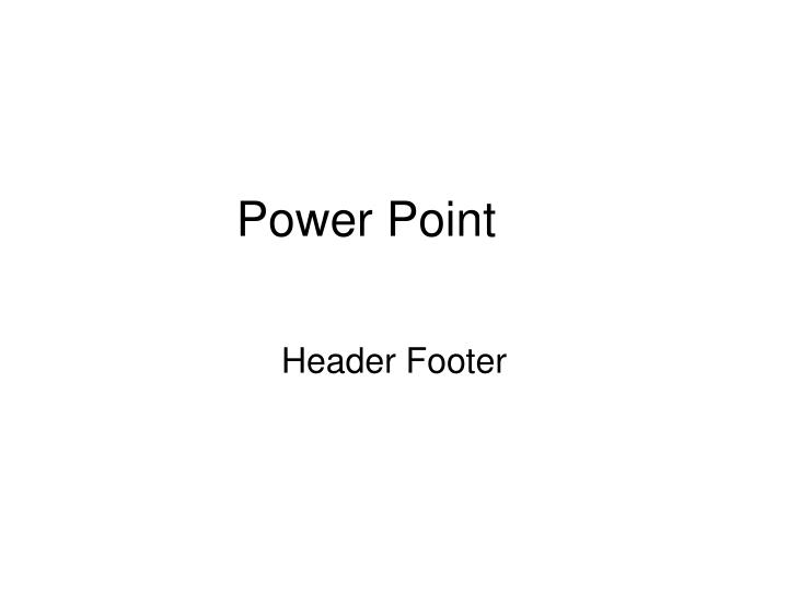 power point