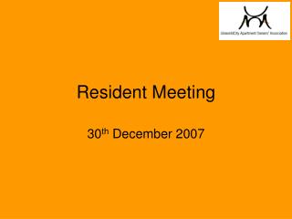 Resident Meeting
