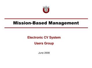 Mission-Based Management