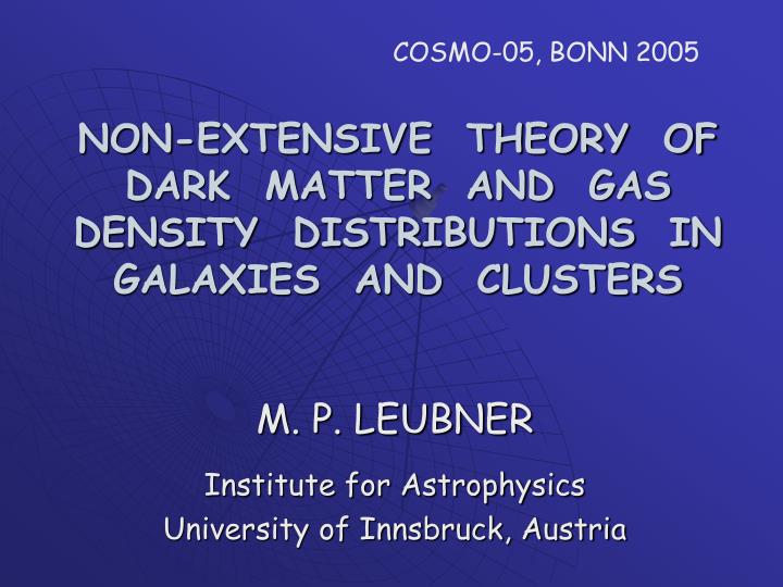 non extensive theory of dark matter and gas density distributions in galaxies and clusters