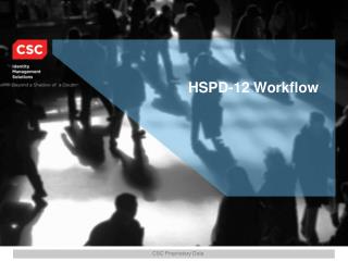 HSPD-12 Workflow