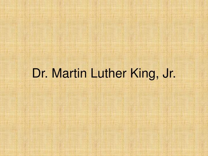 dr martin luther king jr