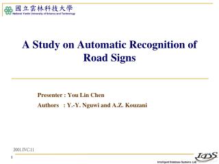 a study on automatic recognition of road signs