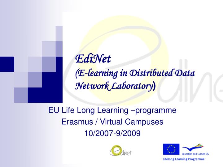 edinet e learning in distributed data network laboratory