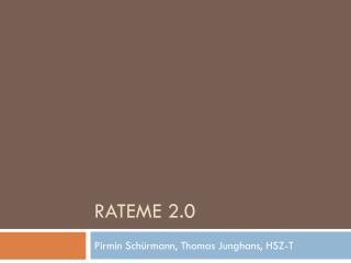 rateme 2 0