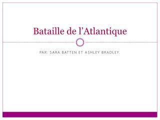 bataille de l atlantique