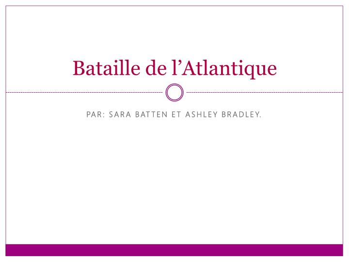 bataille de l atlantique