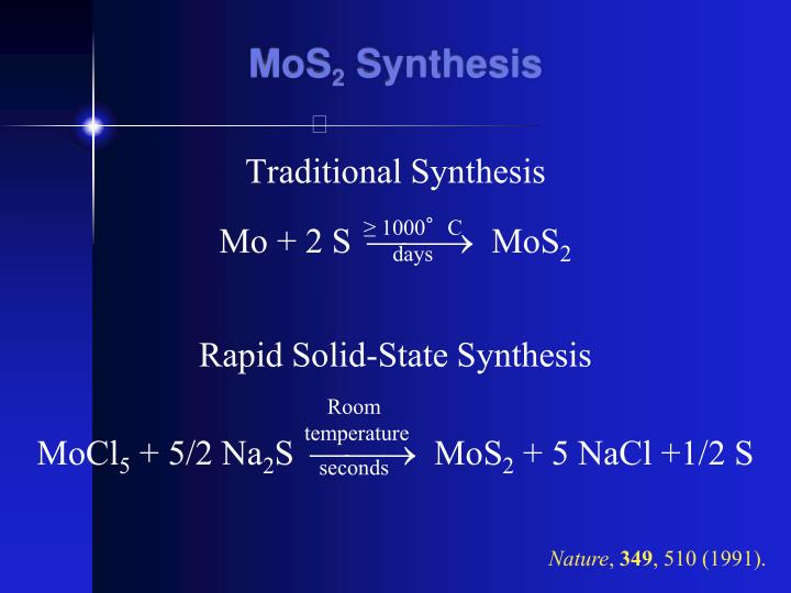 mos 2 synthesis