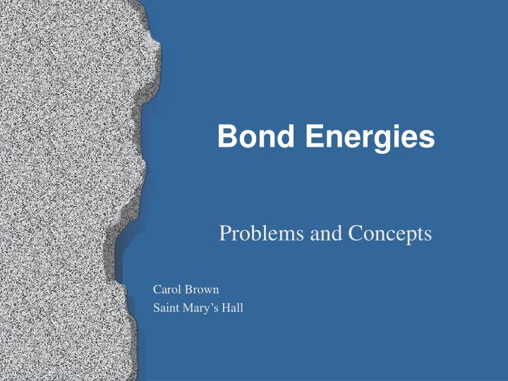 bond energies