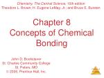 Chapter 8 Concepts of Chemical Bonding