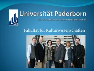 universit t paderborn die universit t der informationsgesellschaft