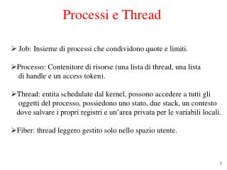 processi e thread