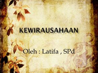 kewirausahaan