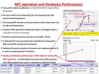 RPC operation and Hardware Performance