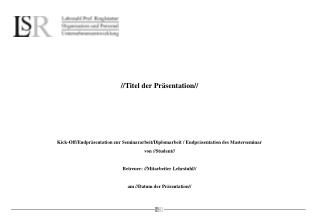 titel der pr sentation