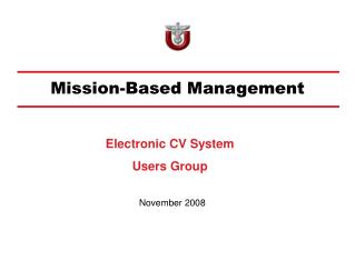 Mission-Based Management