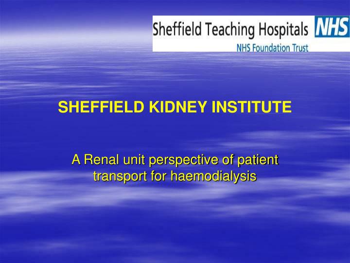 sheffield kidney institute