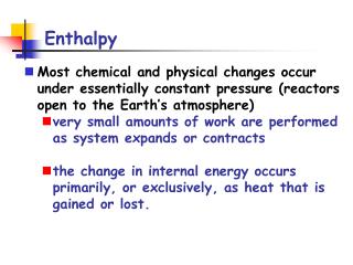 Enthalpy