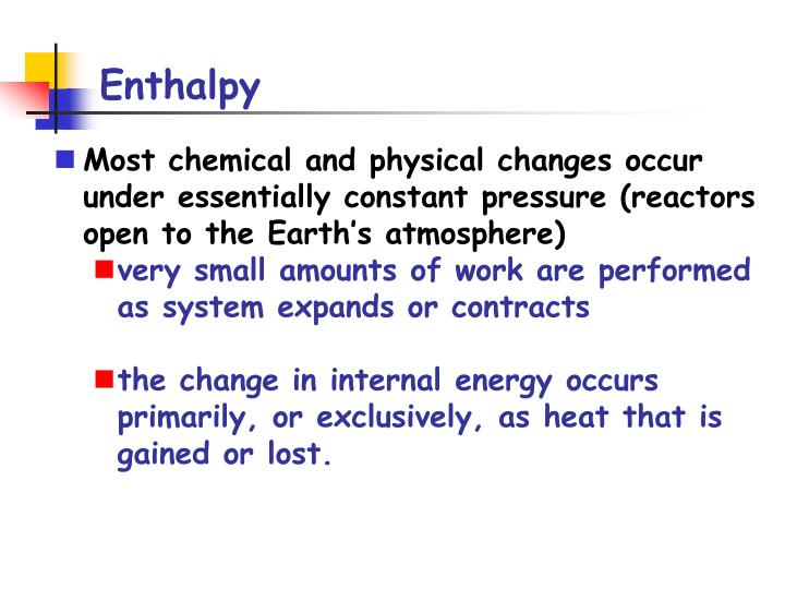 enthalpy