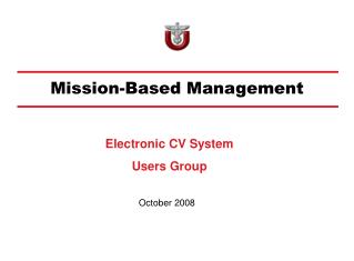 Mission-Based Management