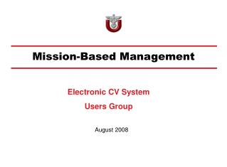 Mission-Based Management