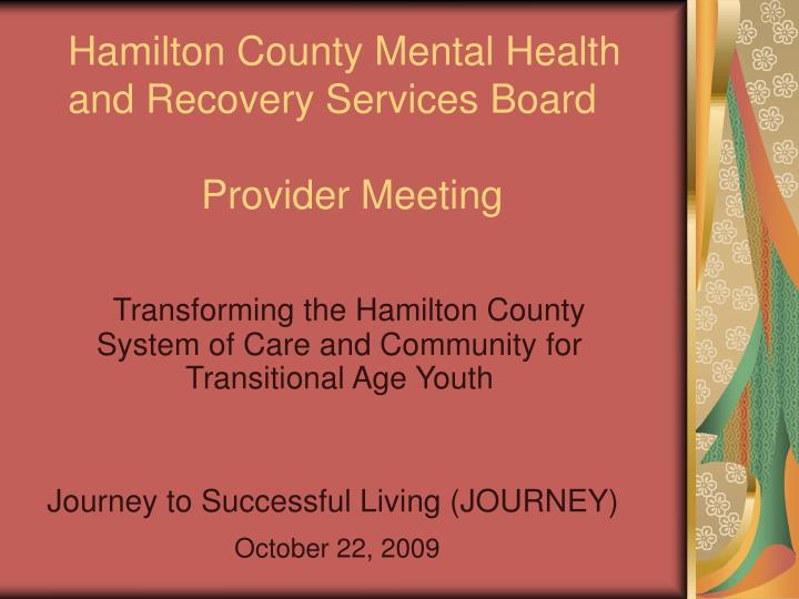 hamilton county mental health and recovery services board provider meeting