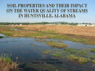 Soil Properties and Their Impact on the Water Quality of Streams in Huntsville, Alabama
