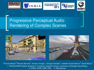 Progressive Perceptual Audio Rendering of Complex Scenes