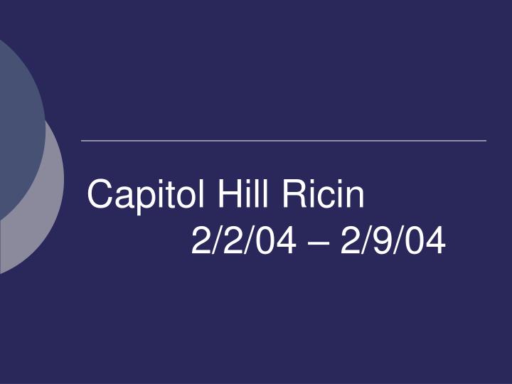 capitol hill ricin 2 2 04 2 9 04