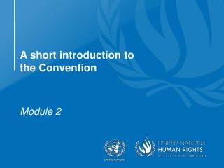 a short introduction to the convention