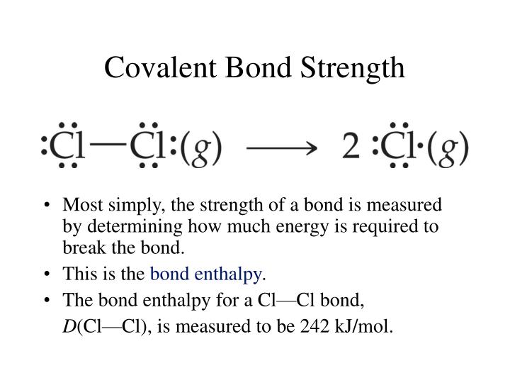 covalent bond strength