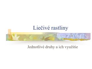 lie iv rastliny