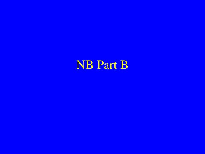 nb part b
