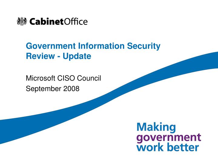 government information security review update