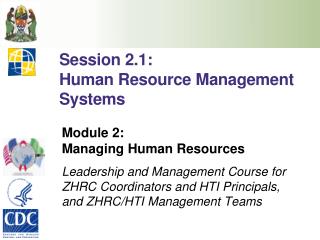 Session 2.1: Human Resource Management Systems
